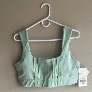 Abby Midi Medium Impact Sports Bra (L) Teal